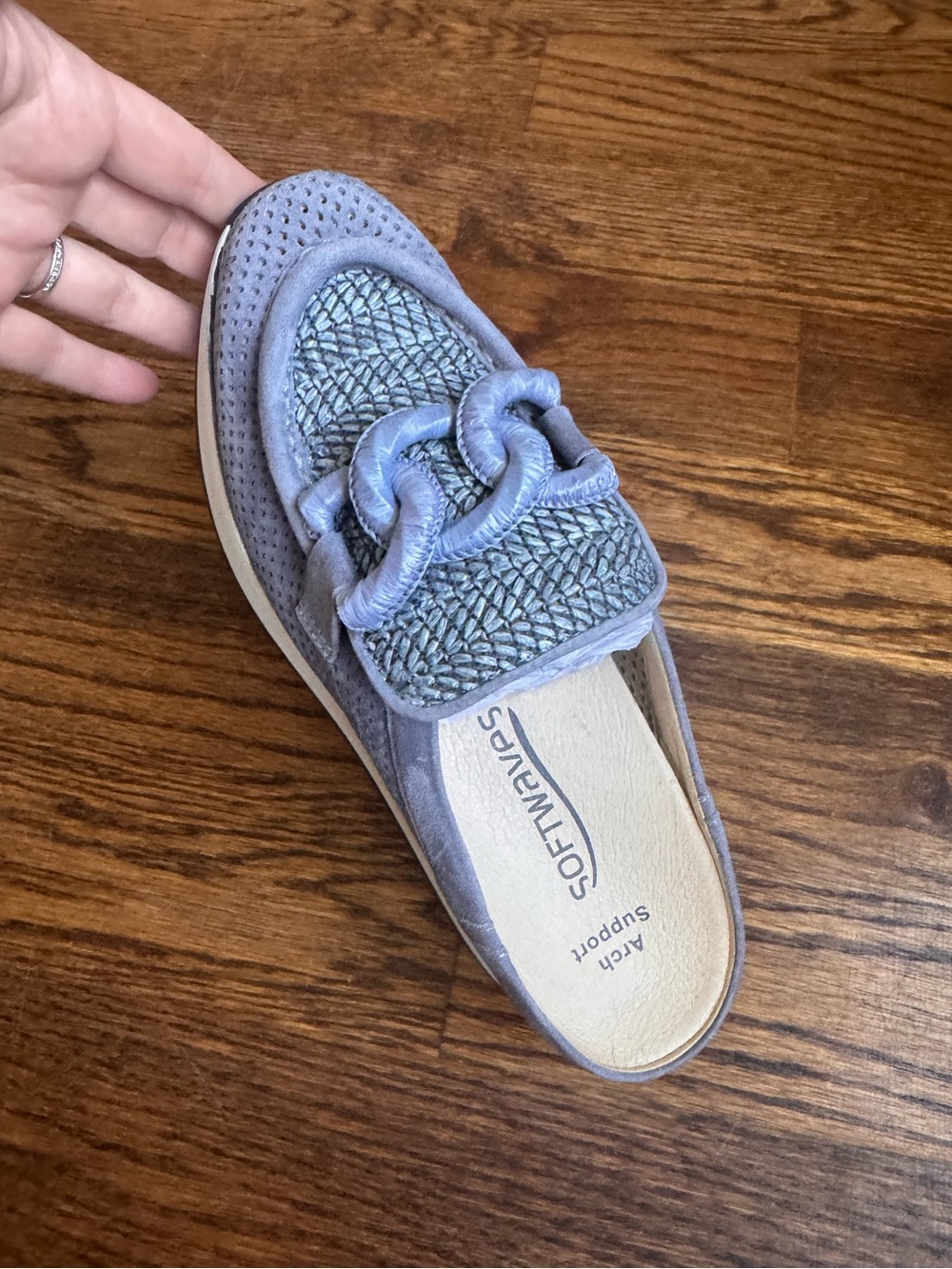 NIB Softwaves Chessa Denim Blue, Size 38.5 Women's Slip on Shoes